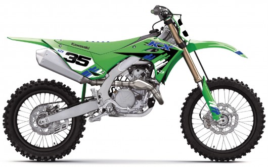 Kawasaki dirt bike graphics